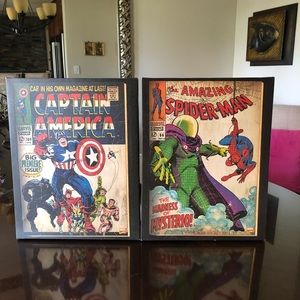 Marvel comics canvas art wall hanging